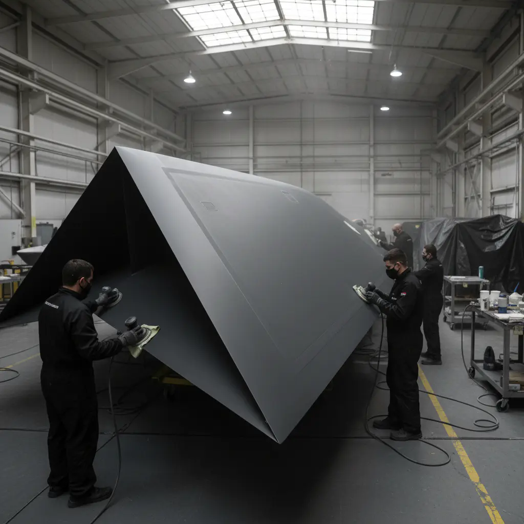 Matte finishing process
